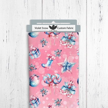 Pastel Xmas Baubles Pink